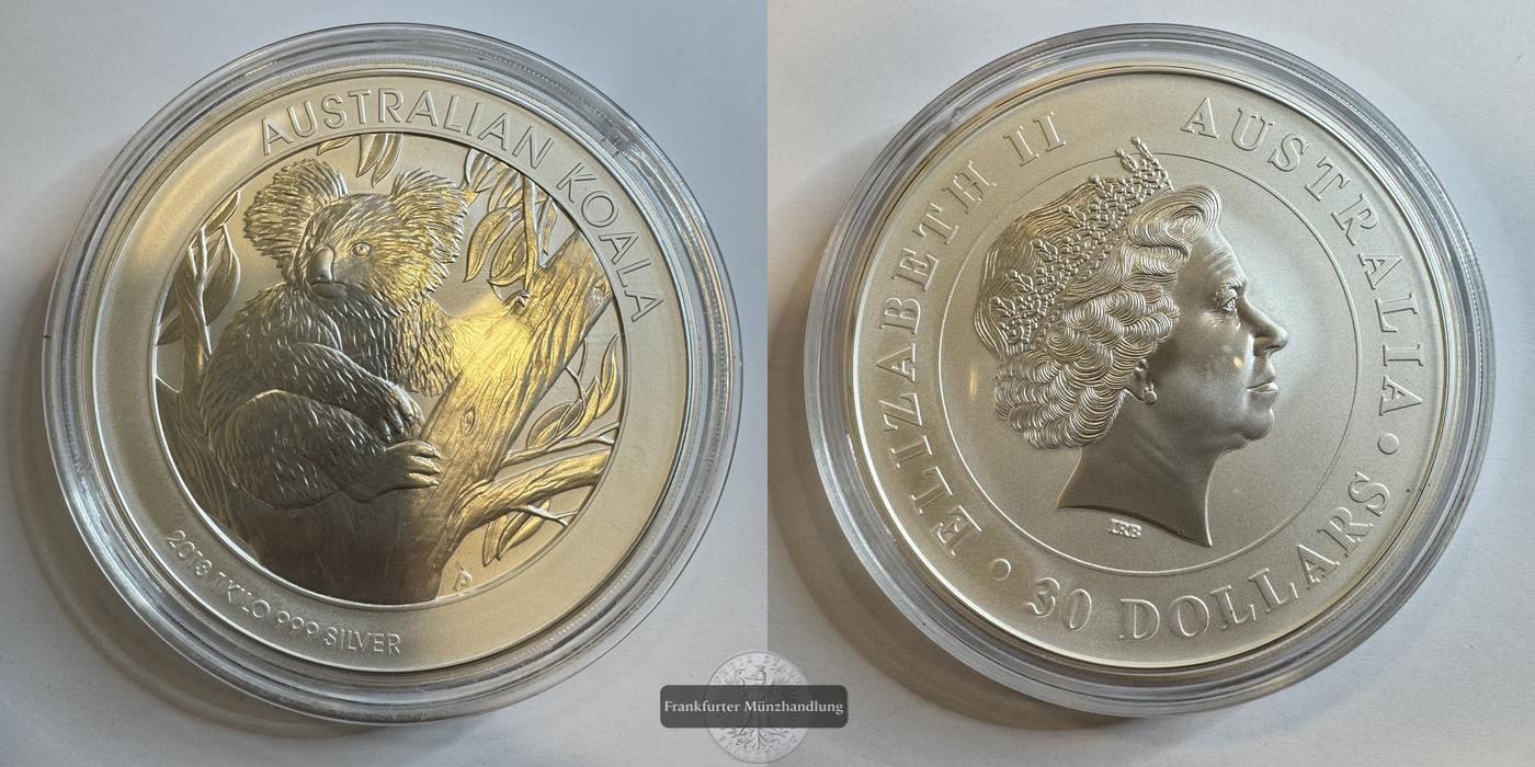  Australien  30 Dollar 2013  Koala (1kg)  FM-Frankfurt  Feinsilber: 1000g   