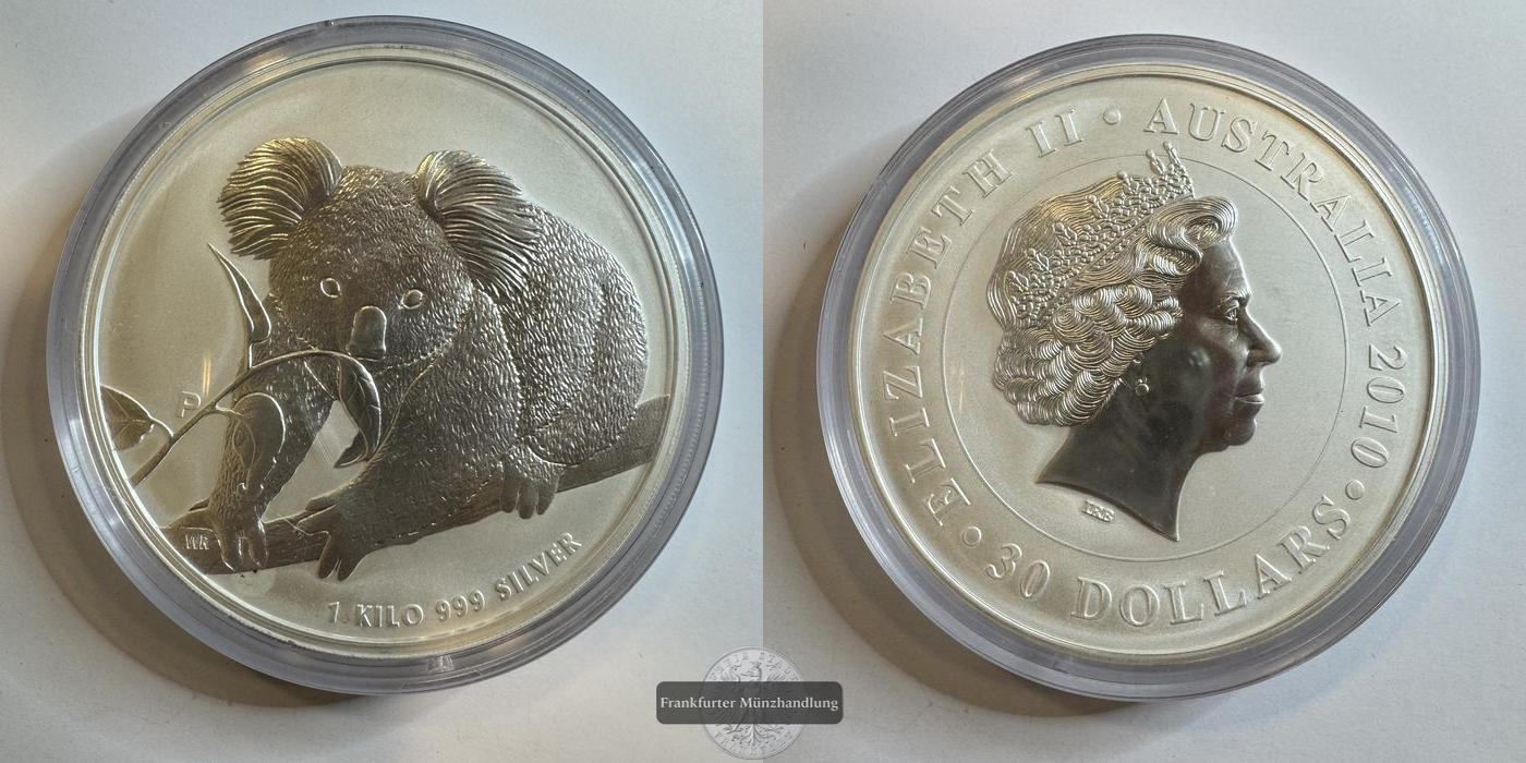  Australien 2010 30 Dollar Koala FM-Frankfurt Feinsilber: 1.000g   