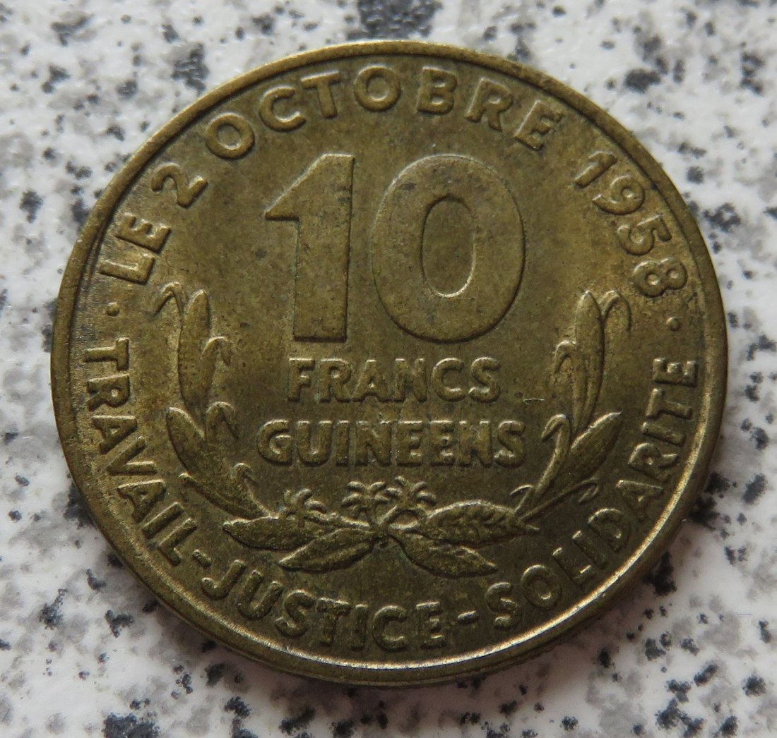 Guinea 10 Francs 1959   
