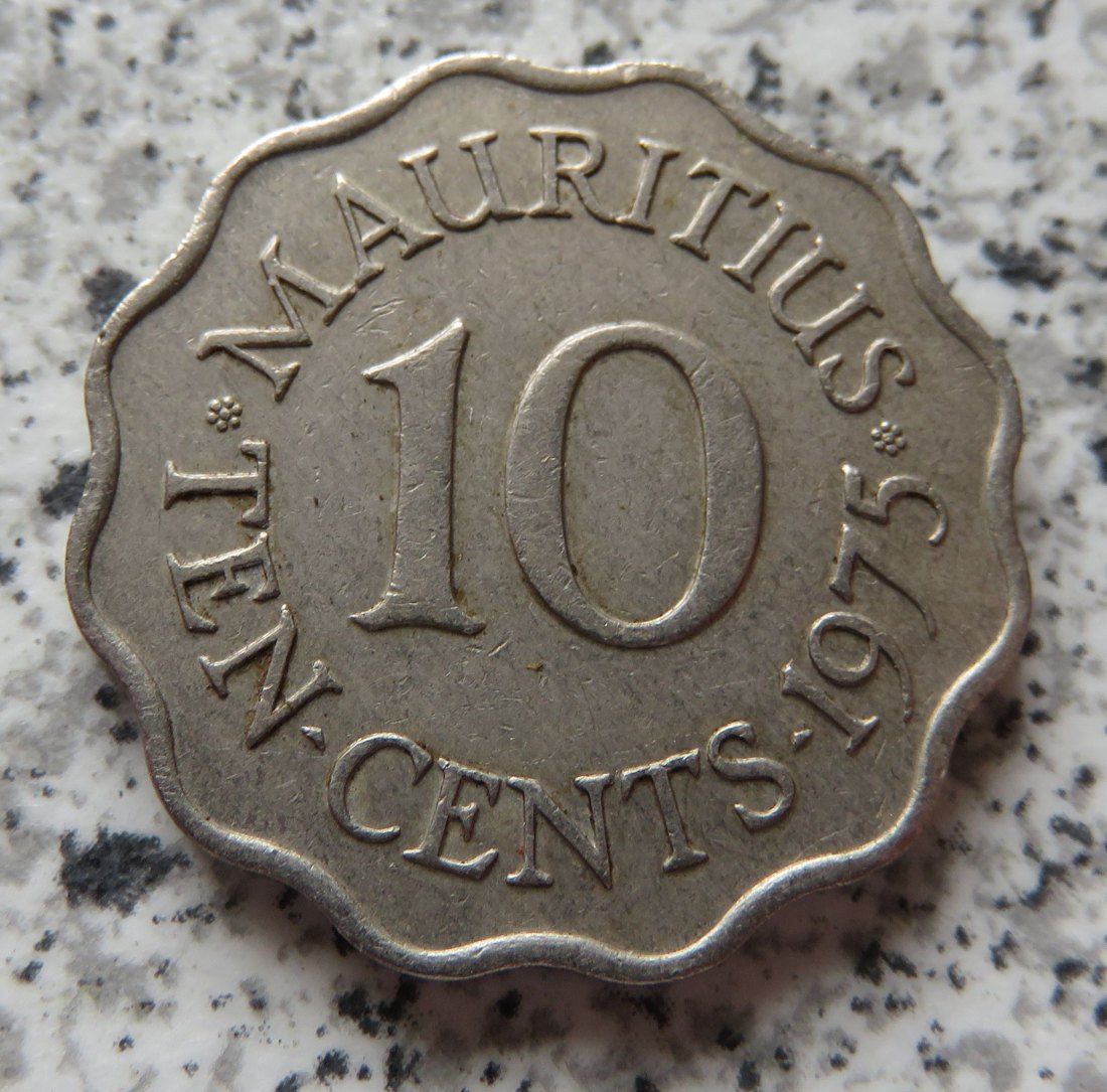  Mauritius 10 Cents 1975   