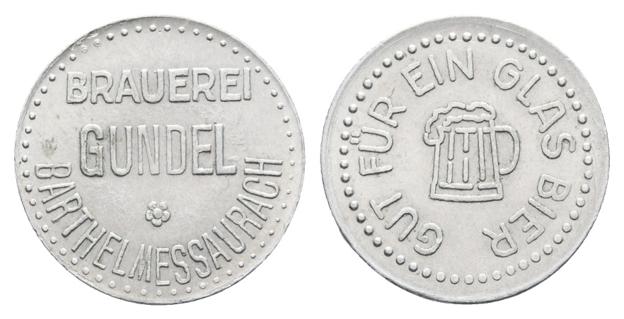  Bayern; Bartelmesaurach, Brauerei Gundel Barthelmesaurch; Gut für ein Glas Bier; Menzel 1485.1   