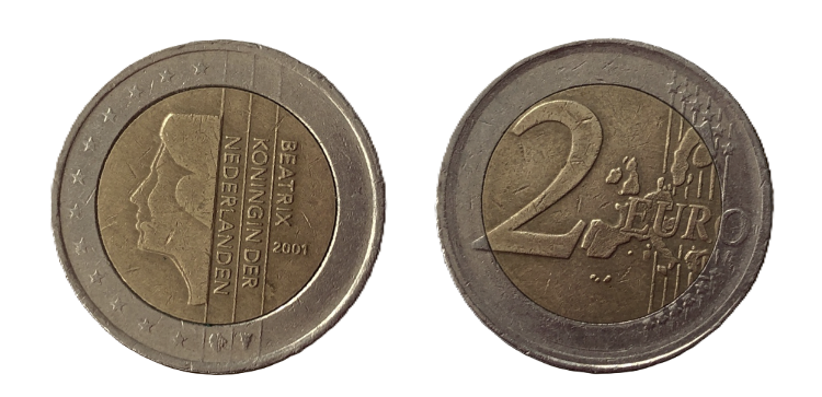  1.3 - 2 Euro Niederlande - 2001 - Umlaufmünze - Prinzessin Beatrix -   
