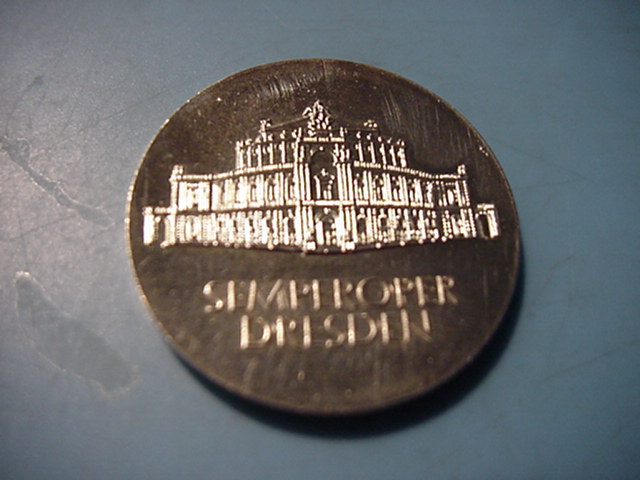 DDR 10 Mark Wiedereröffnung der Semperoper 1985