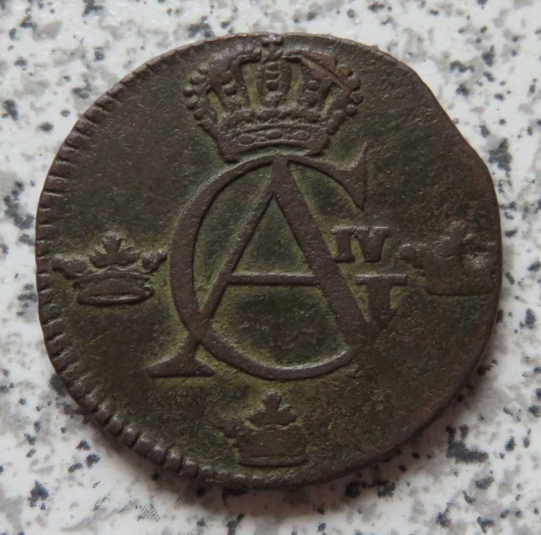  Schweden 1/4 Skilling 1807   