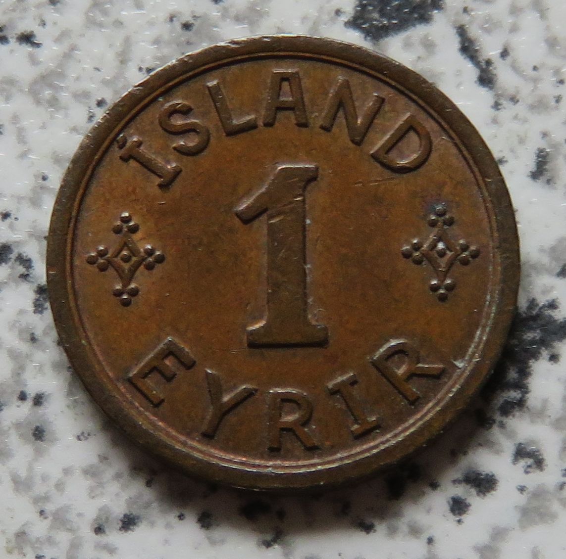  Island 1 Eyrir 1942   