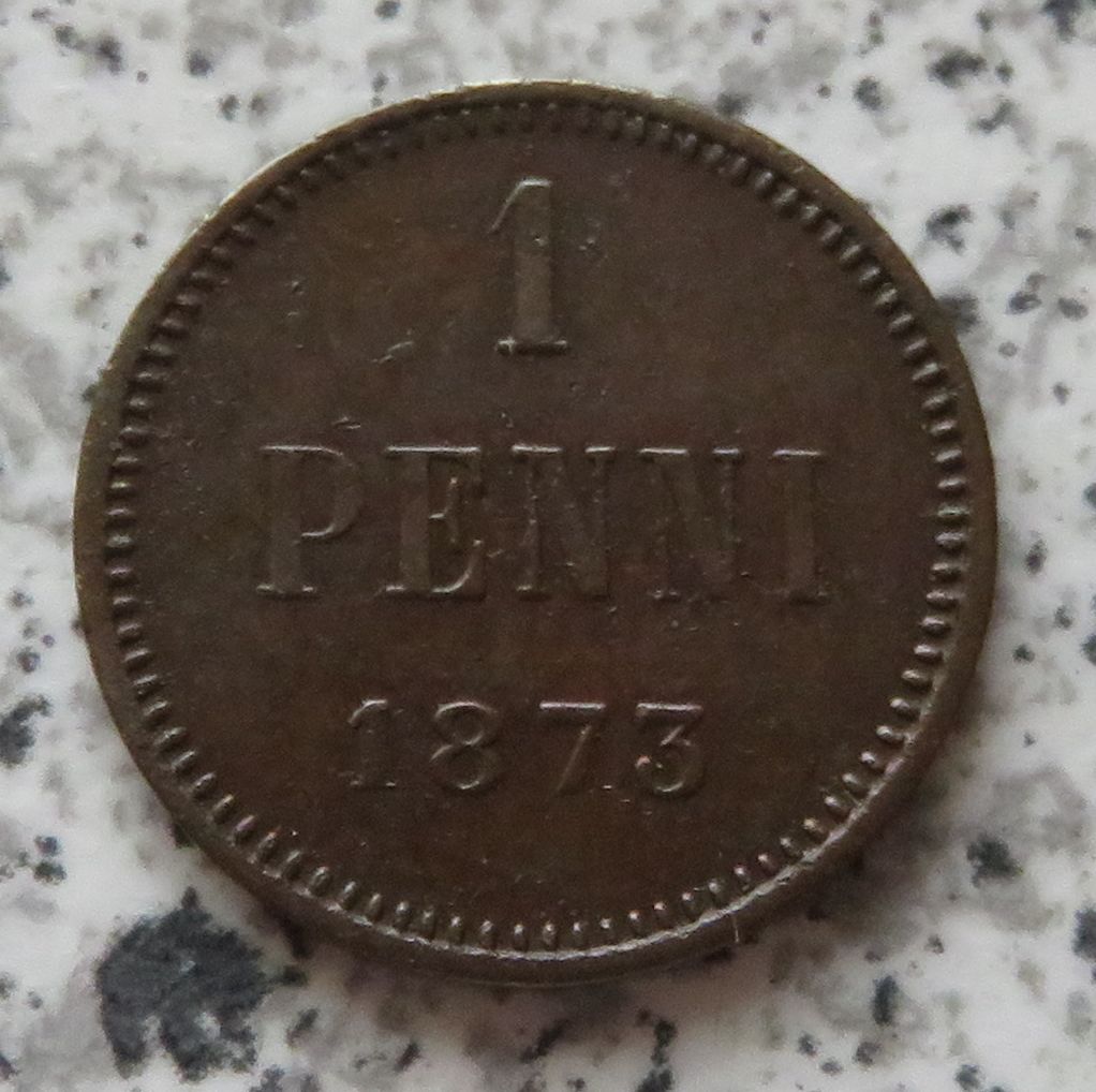  Finnland 1 Penni 1873   