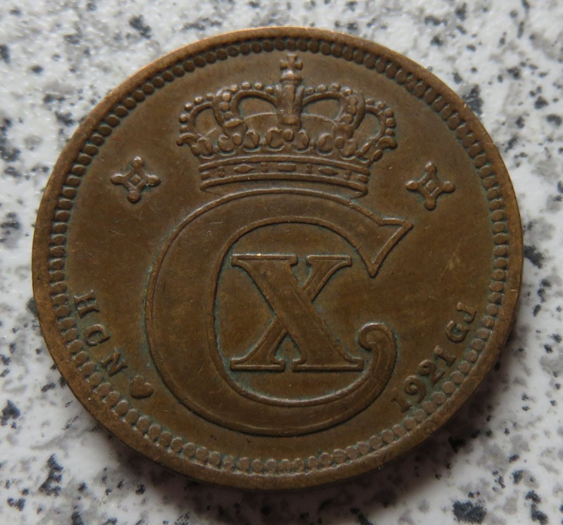  Dänemark 5 Öre 1921 HCN   