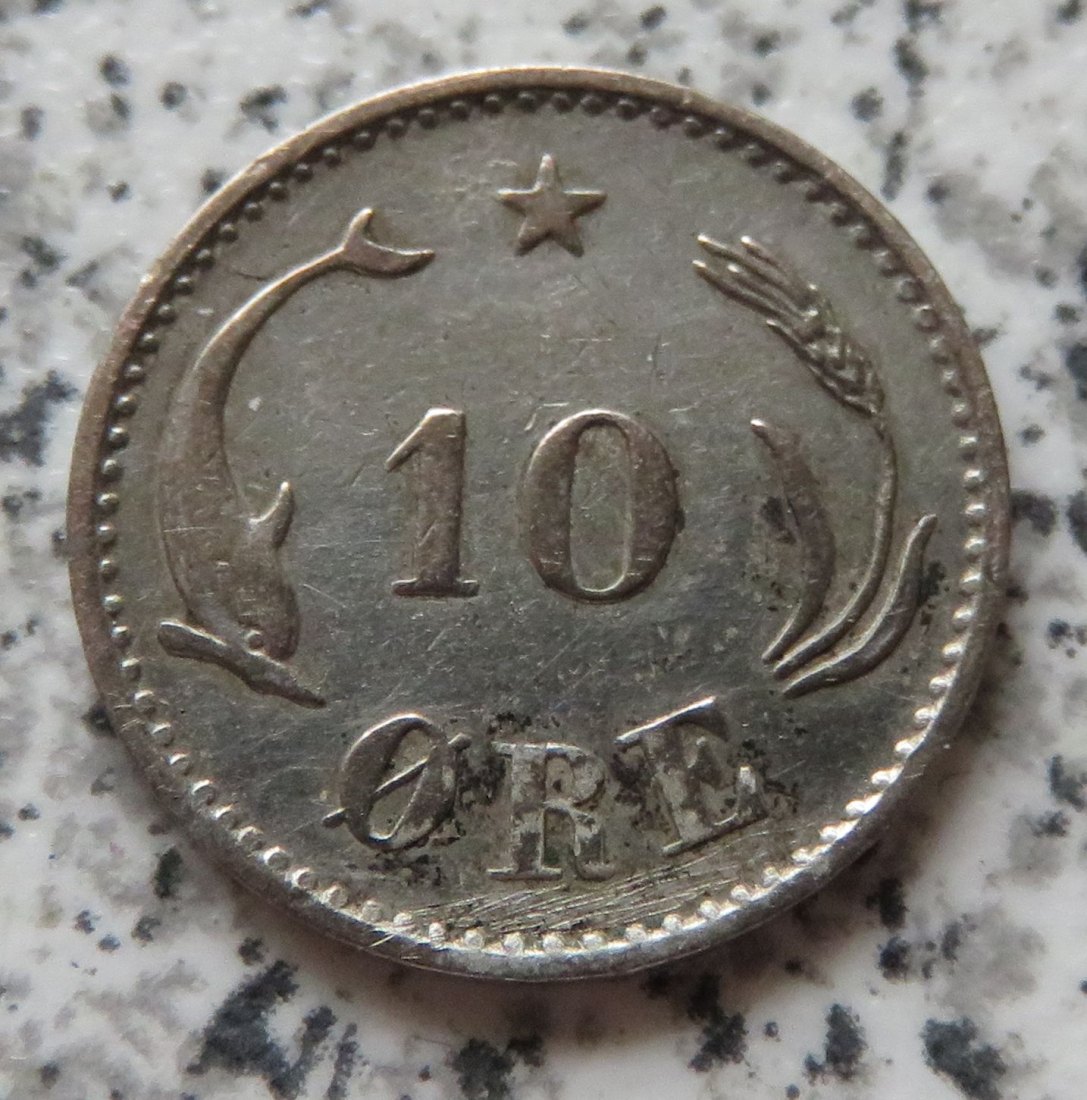  Dänemark 10 Öre 1884   