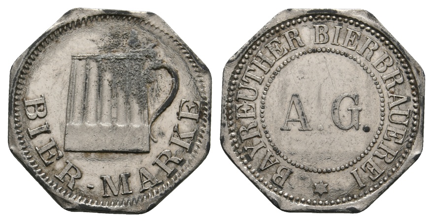  Bayern; Bayreuth; Bayreuther Bierbrauerei A.G.; Bier-Marke; Menzel -(vgl.1609)   