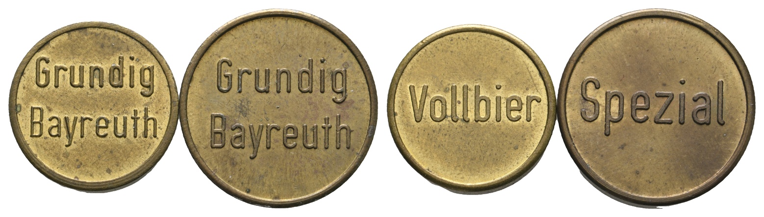  Bayern; Bayreuth; Grundig Bayreuth; Vollbier / Spezial (2 Marken); Menzel 1626.1/1626.2   