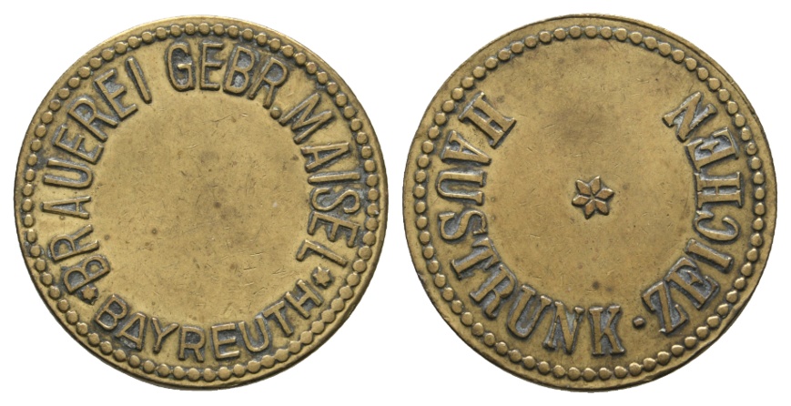  Bayern; Bayreuth; Brauerei Gebr. Maisel Bayreuth; Haustrunk Zeichen; Menzel 1613.2   