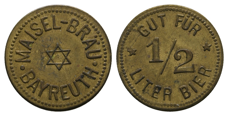  Bayern; Bayreuth; Maisel-Bräu Bayreuth; Gut für 1/2 Liter Bier; Menzel 1641.1   