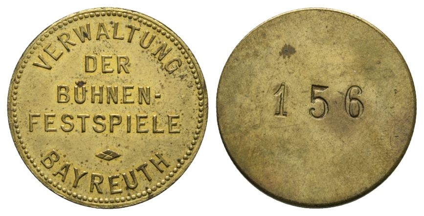  Bayern; Bayreuth; Verwaltung der Bühnen- Festspiele Bayreuth; Nr. 156; Menzel -   