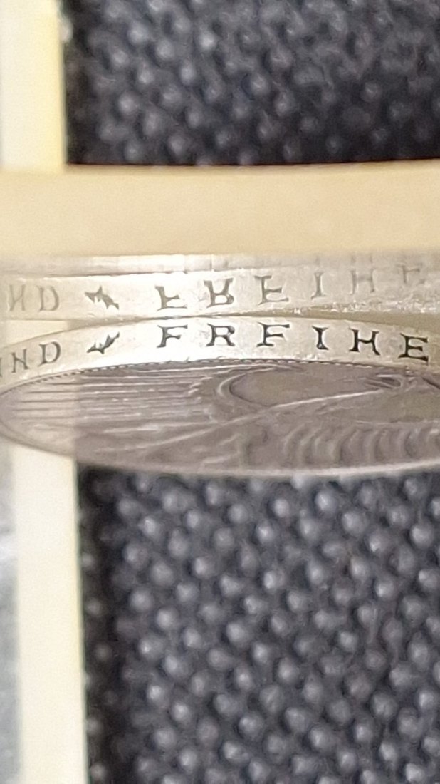  Silber, Fehlprägung BRD 5 DM, J. 387, Kursmünze 1951 G: FRFHEIT in der Randschrift statt FREIHEIT   