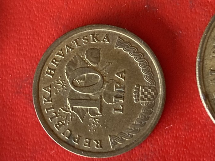 Münze Münzen Umlaufmünze Kroatien 10 Lipa 1999