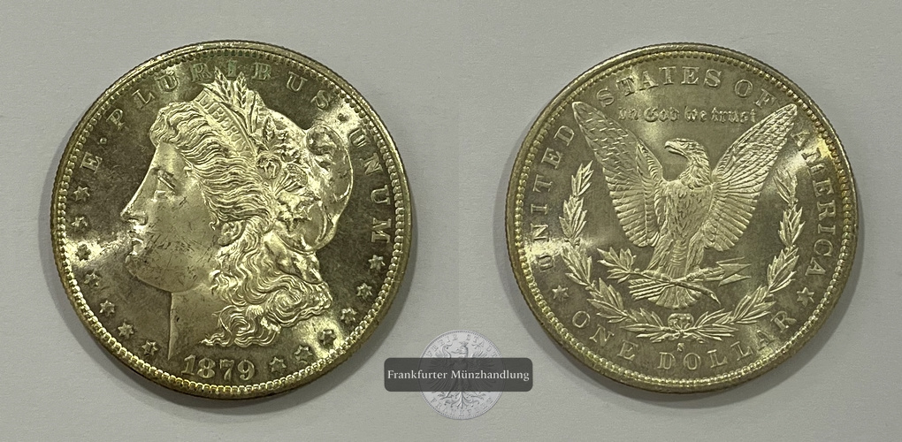  USA 1 Dollar 1879 Morgan Dollar KM#110 FM-Frankfurt Feinsilber: 24,03g   