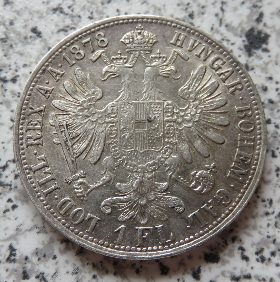  Österreich 1 Florin 1878   
