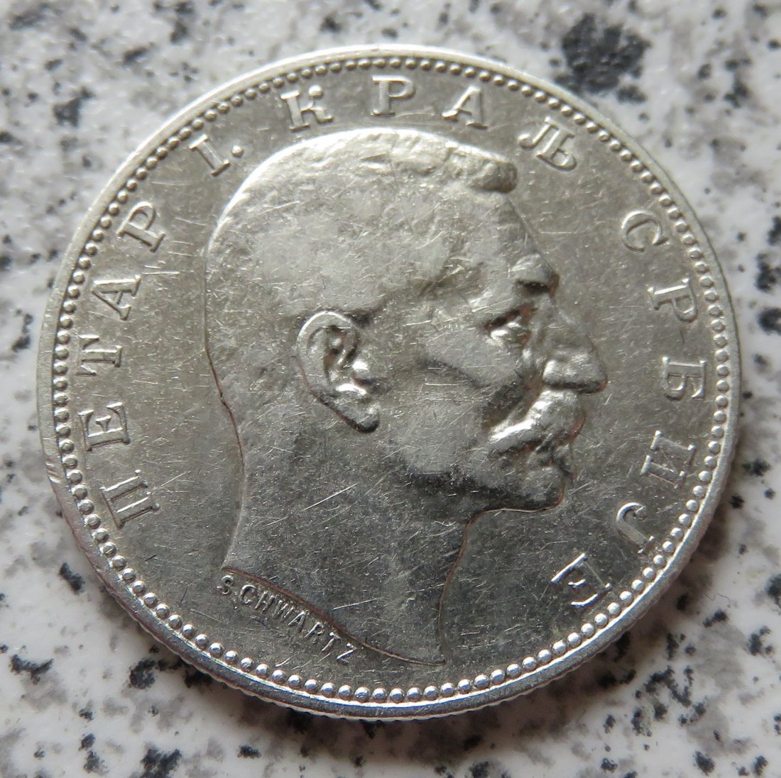  Serbien 1 Dinar 1912   
