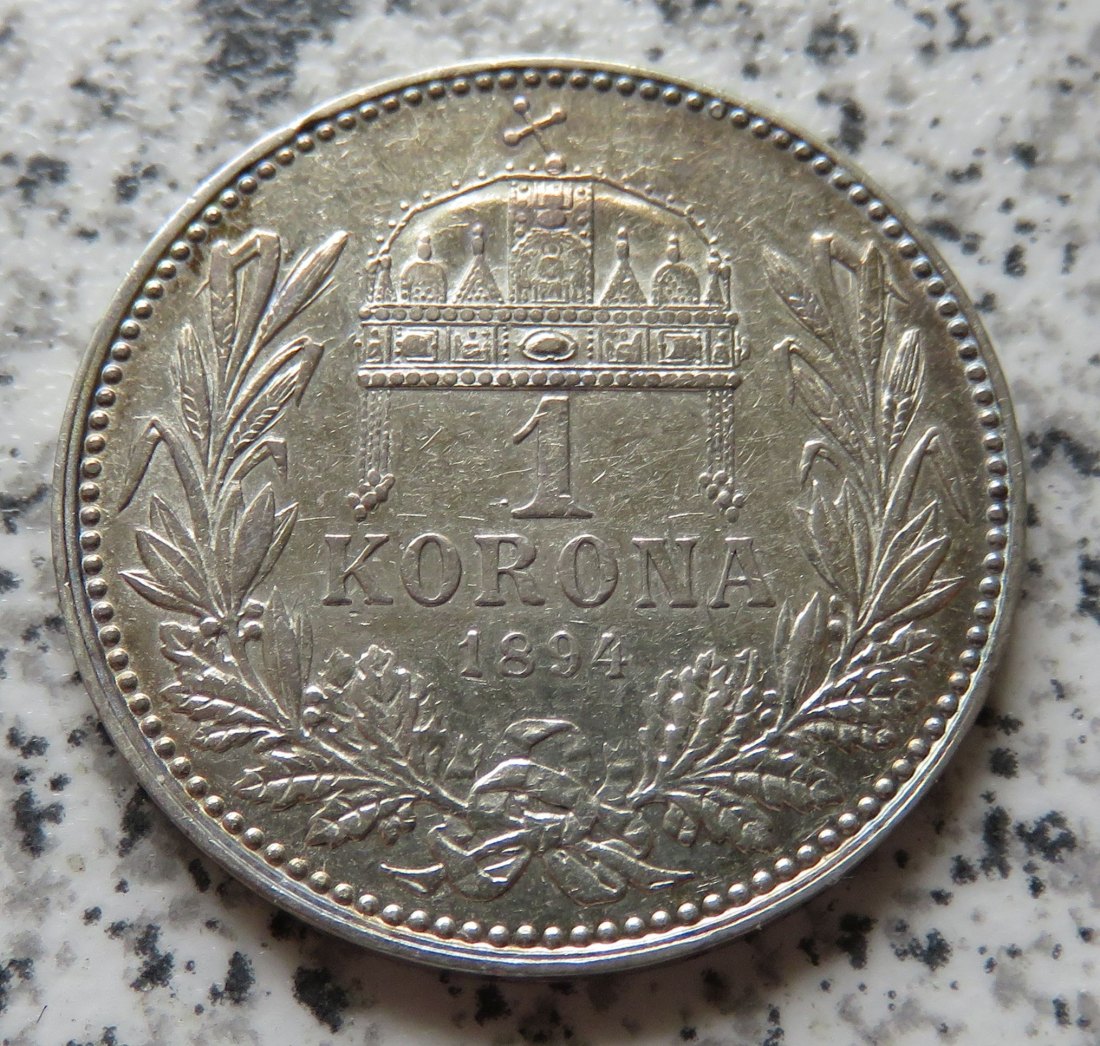  Ungarn 1 Korona 1894   