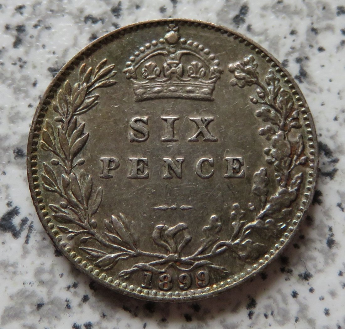  Großbritannien 6 Pence 1899   