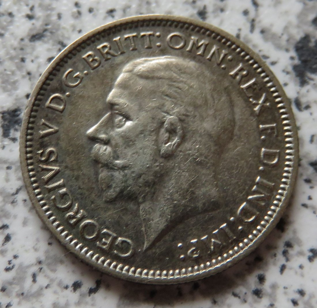  Großbritannien 6 Pence 1933, Erhaltung   
