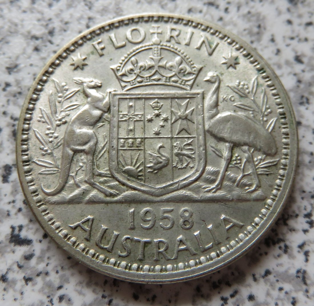  Australien 1 Florin 1958   
