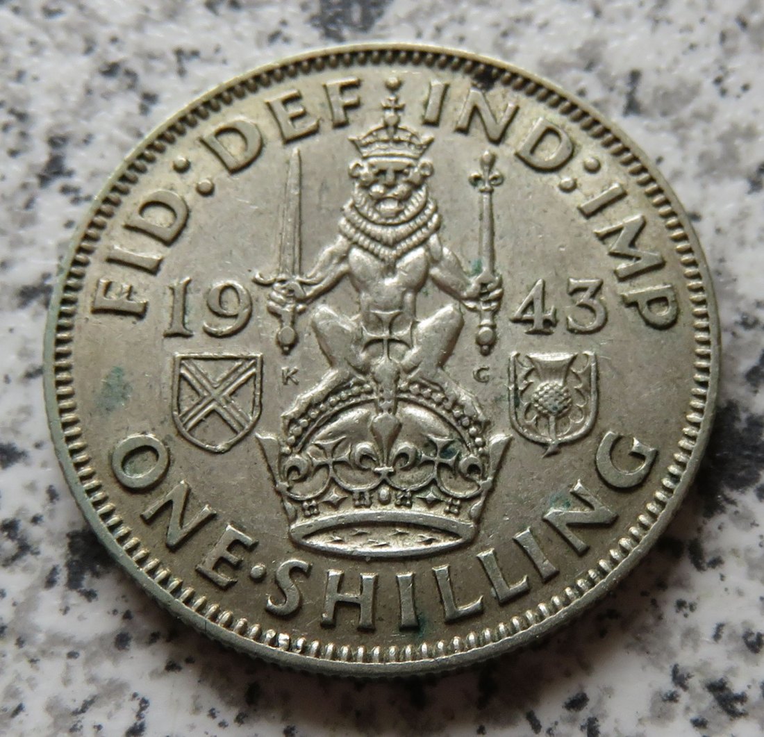  Großbritannien 1 Shilling 1943, schottisch   