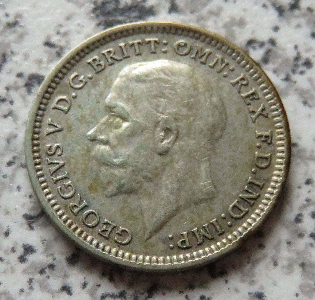  Großbritannien 3 Pence 1933   