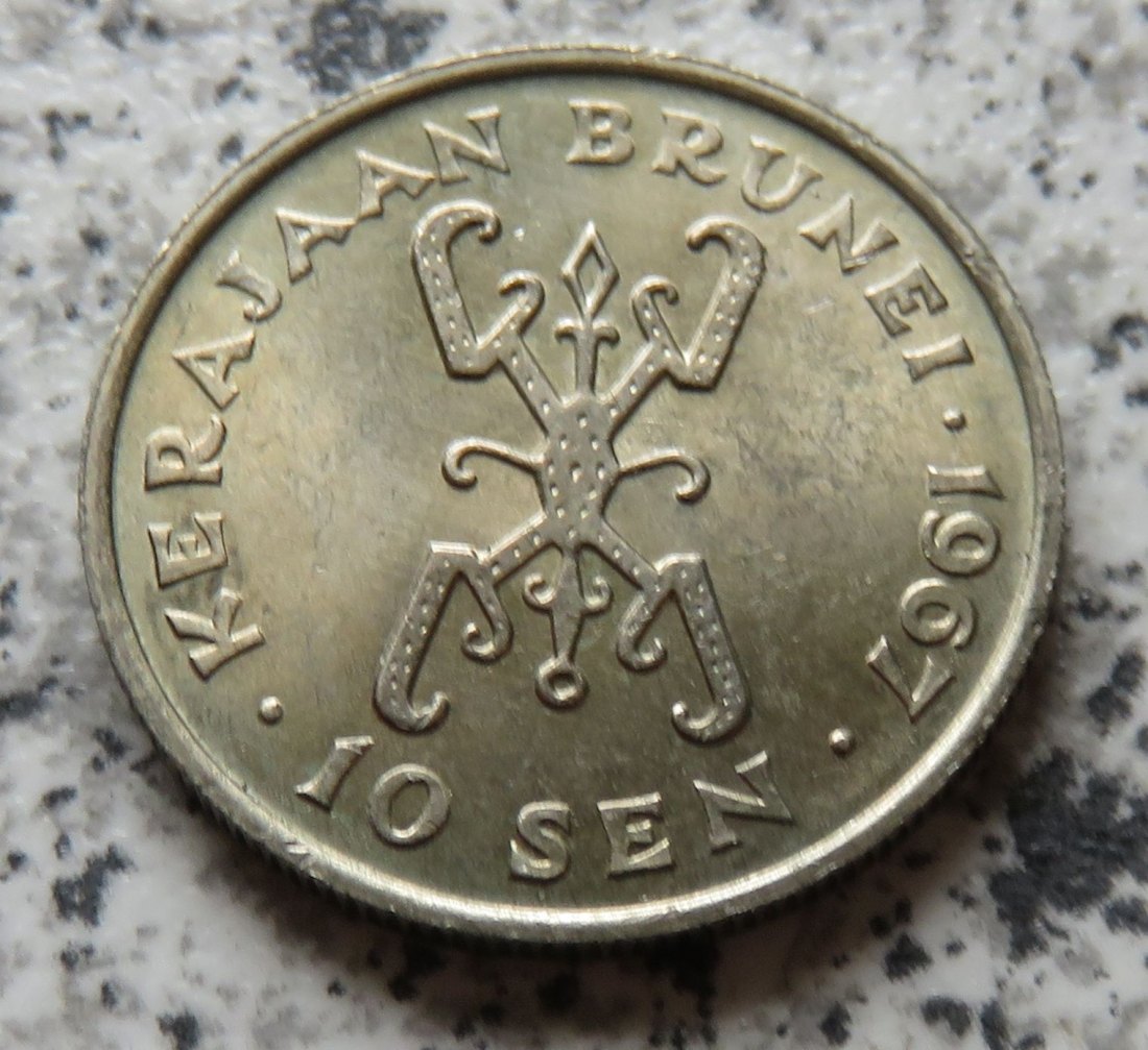  Brunei 10 Sen 1967   