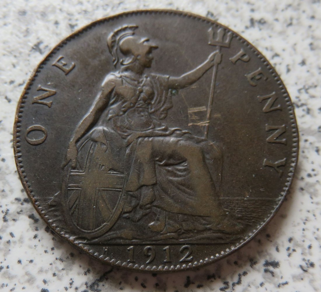  Großbritannien 1 Penny 1912 H (Heaton)   