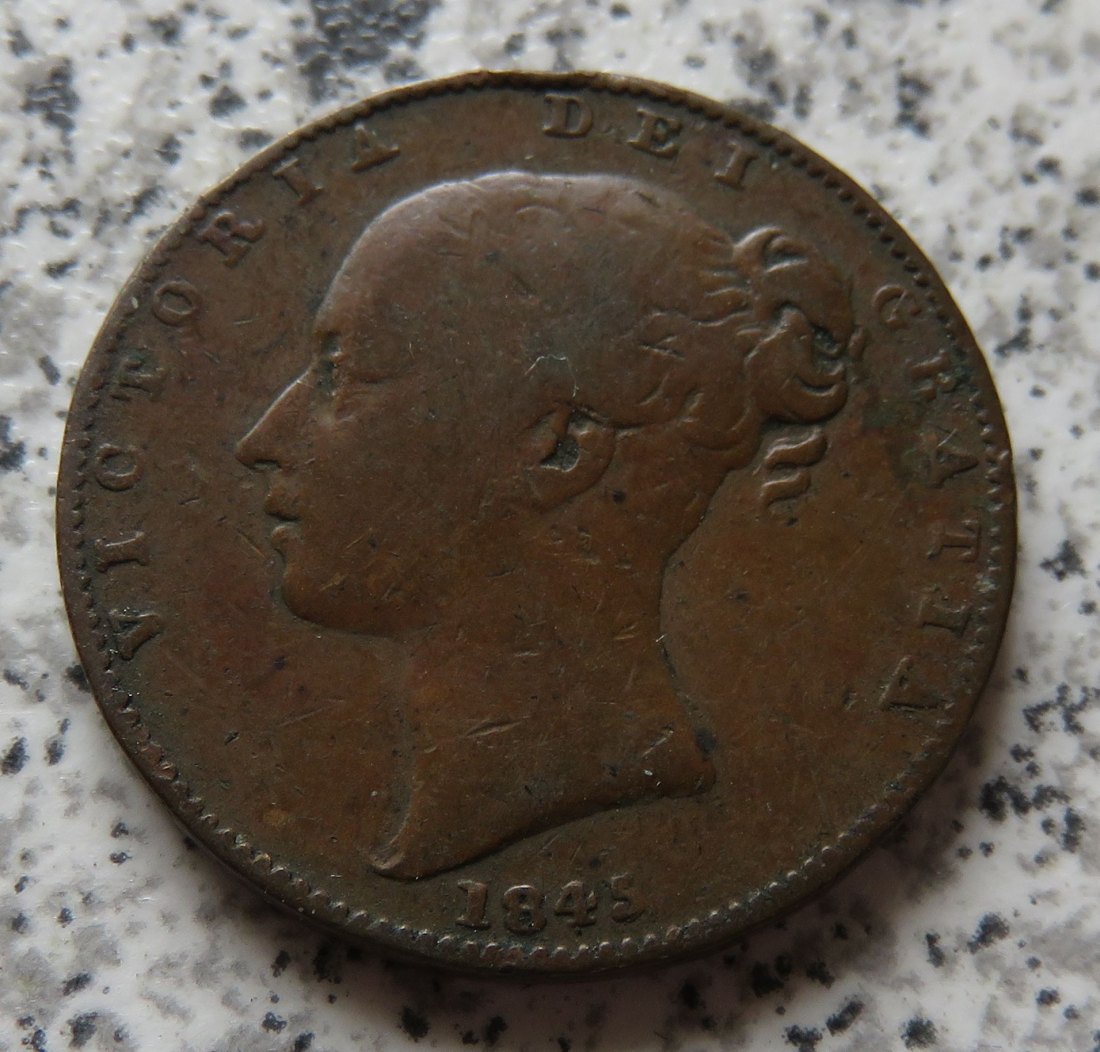  Großbritannien 1 Farthing 1845   