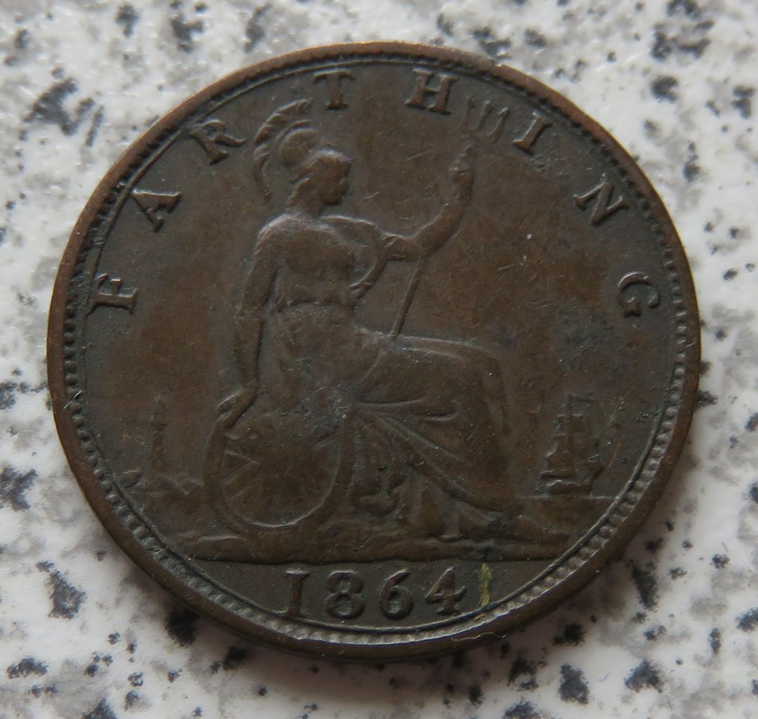  Großbritannien 1 Farthing 1864   