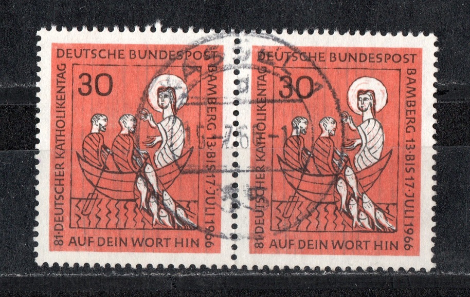  BRD 1966 Mi.515 Paar/ Echt Gelaufen/ Top Stempel (siehe scan)   