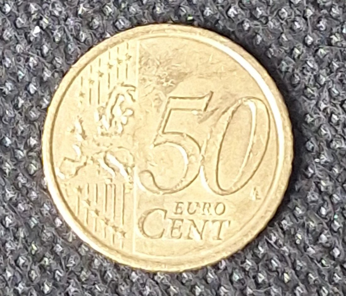  Vatikan 50 Cent 2014, aus dem Umlauf   