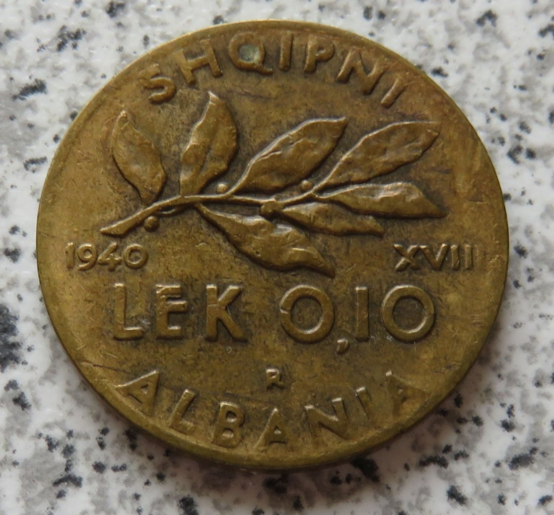  Albanien 0,10 Lek 1940   