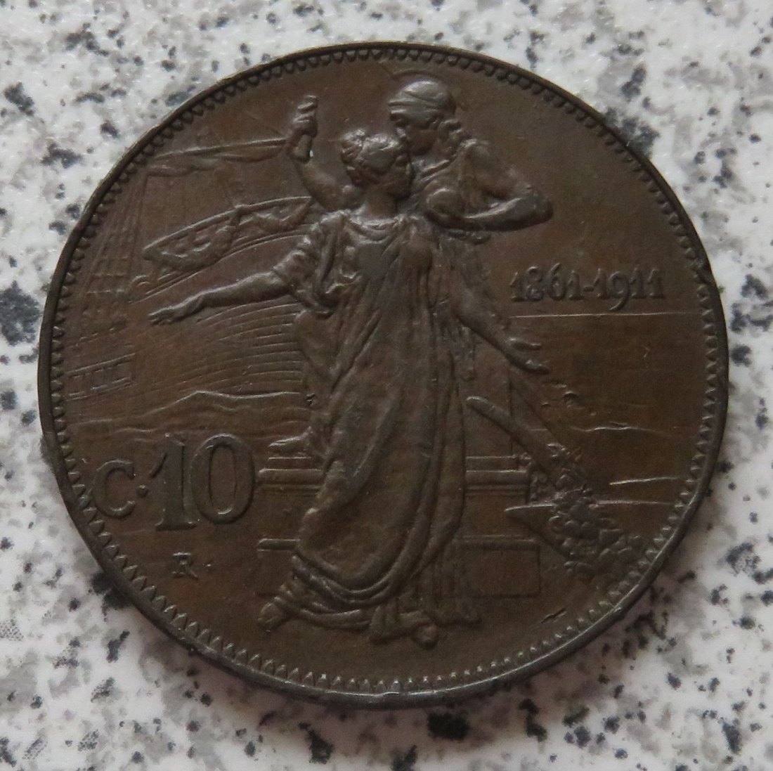  Italien 10 Centesimi 1911 R   