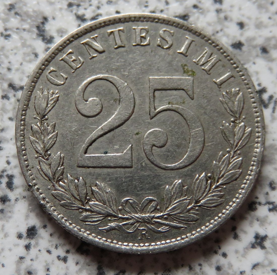  Italien 25 Centesimi 1902 R   