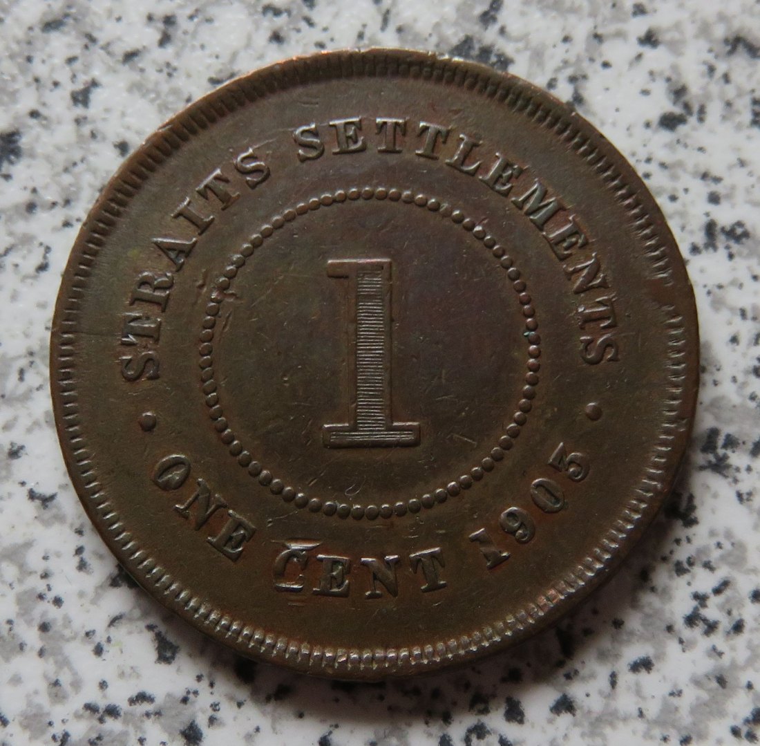  Straits Settlements 1 Cent 1903   