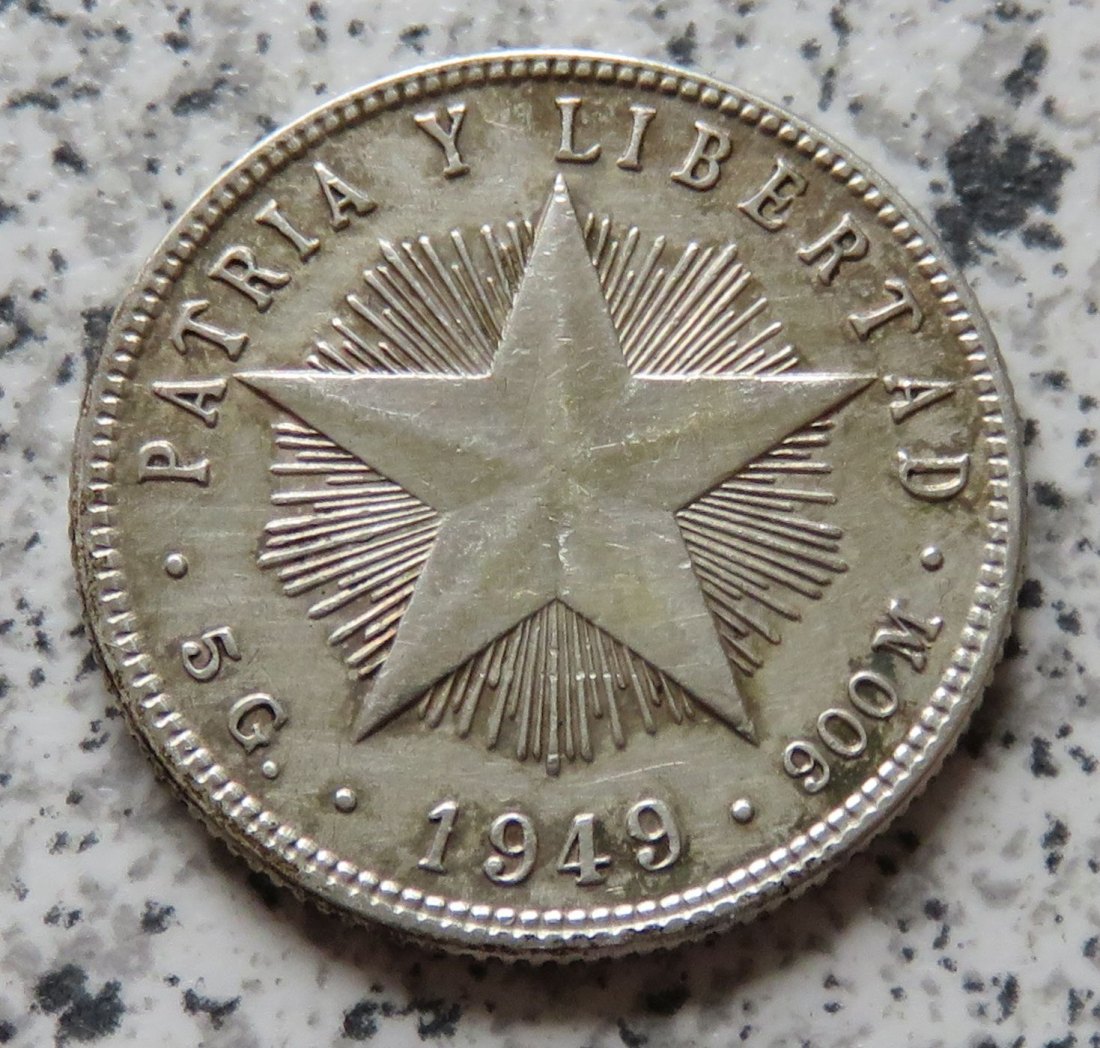  Cuba 20 Centavos 1949   