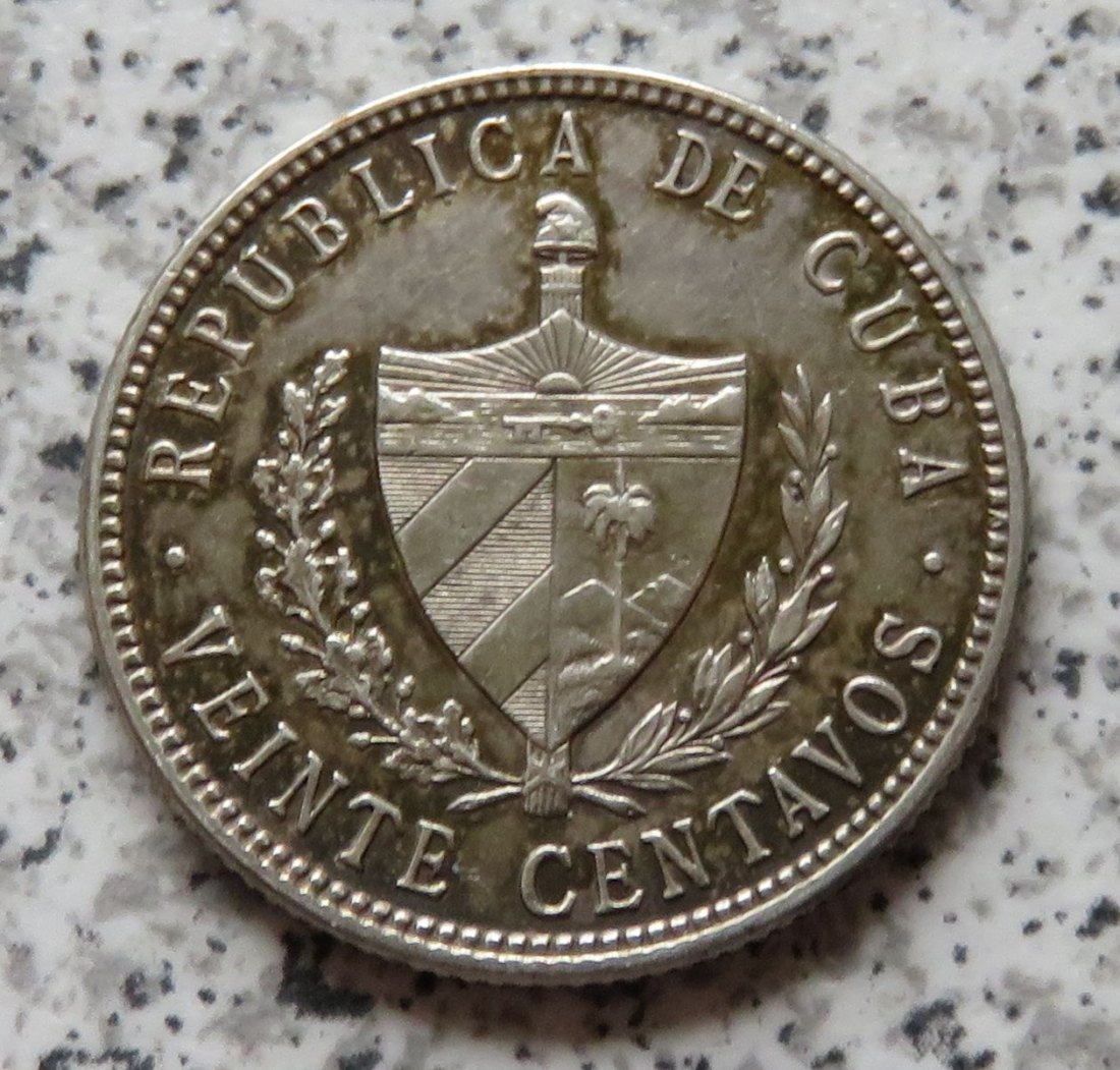  Cuba 20 Centavos 1949   
