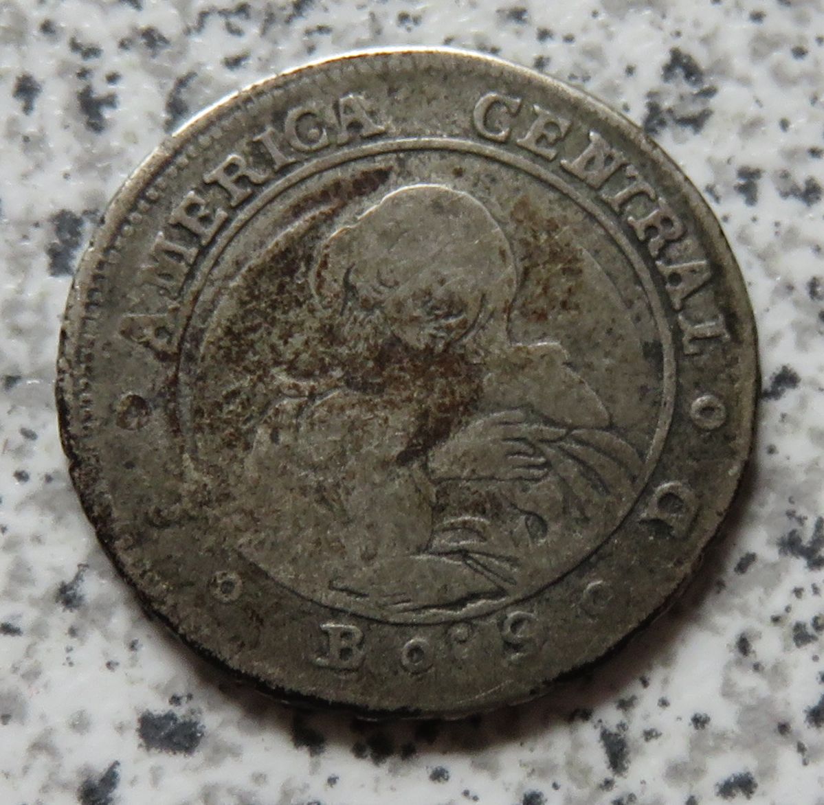  Costa Rica 1 Real 1849, sehr selten, Belegstück   