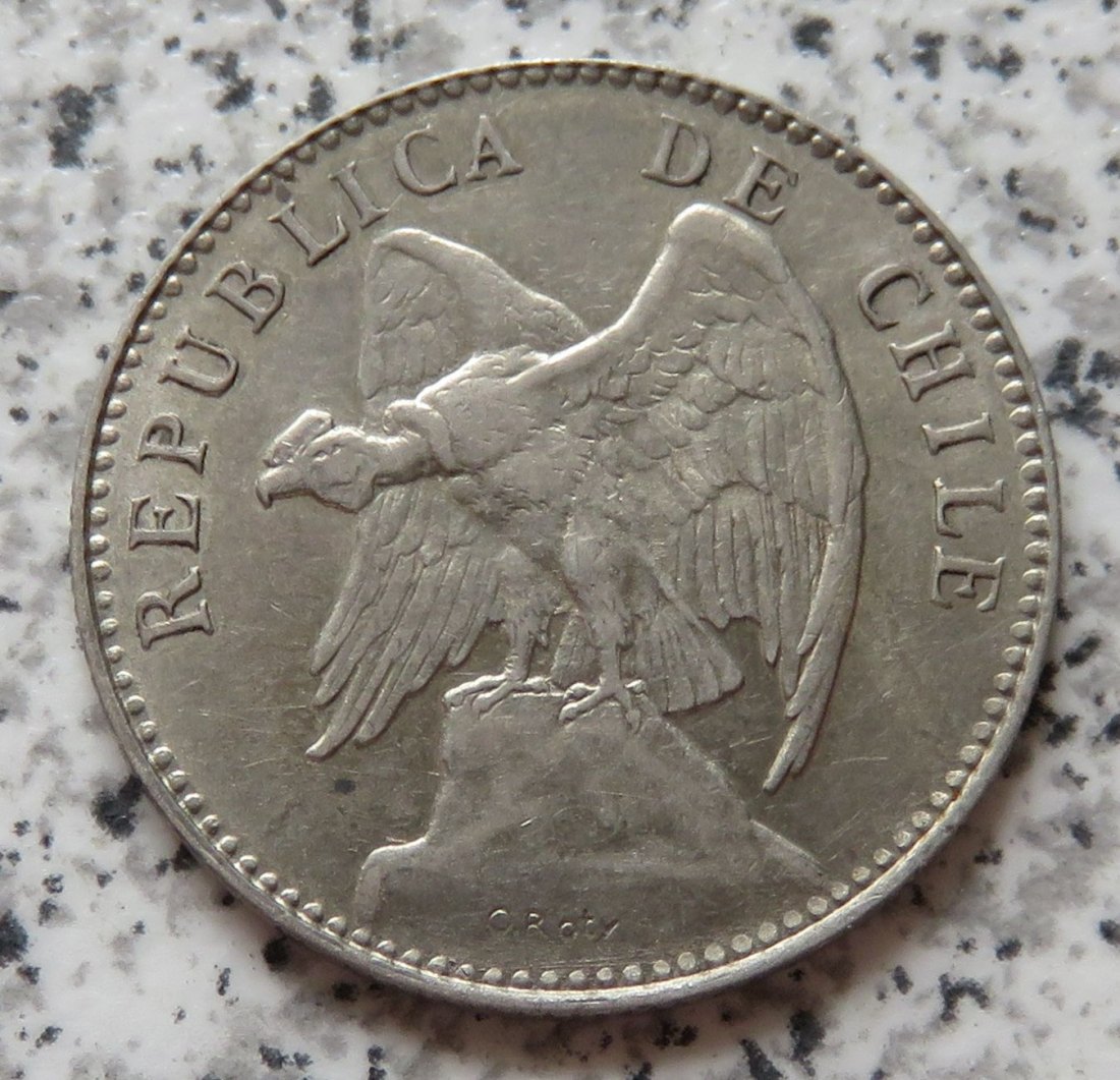  Chile 20 Centavos 1913   