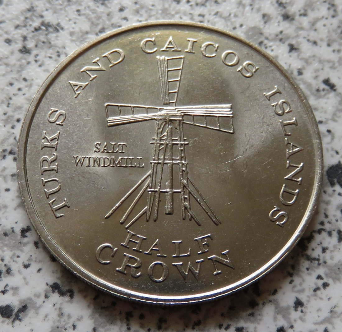  Turks- and Caicos Islands half Crown 1981   