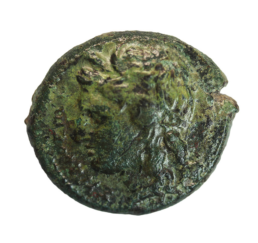 Sizilien AE-Hemilitron 287-278 v. Chr. Hiketas II., ca.19 mm,8,26 g,