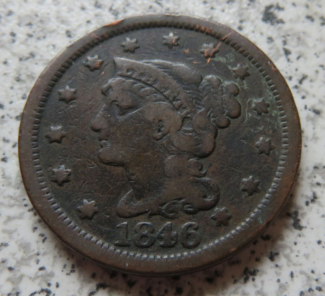  USA 1 Cent 1846   