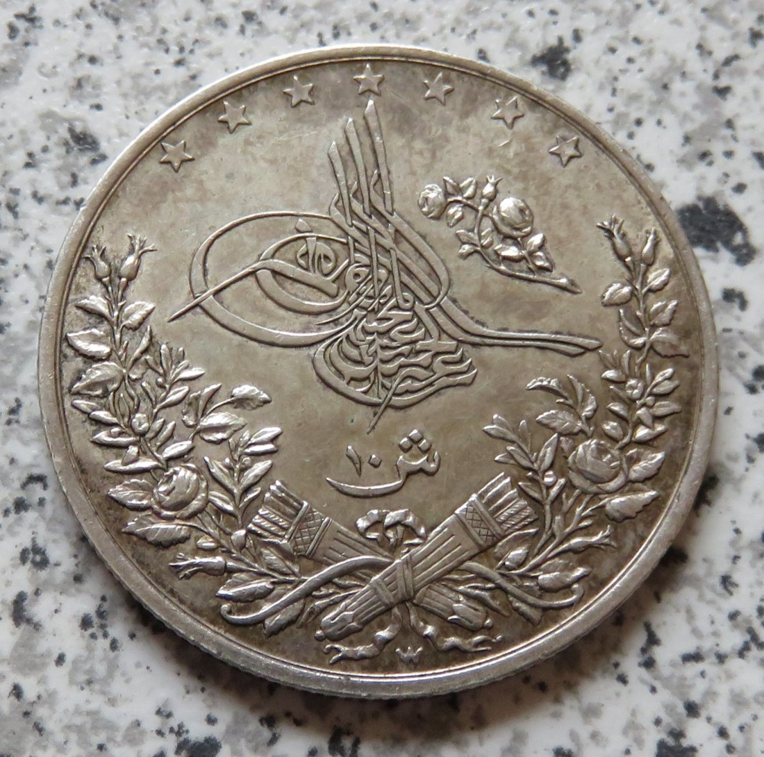  Ägypten 10 Qirsh AH1293/22 / Ägypten 10 Qirsh 1896   