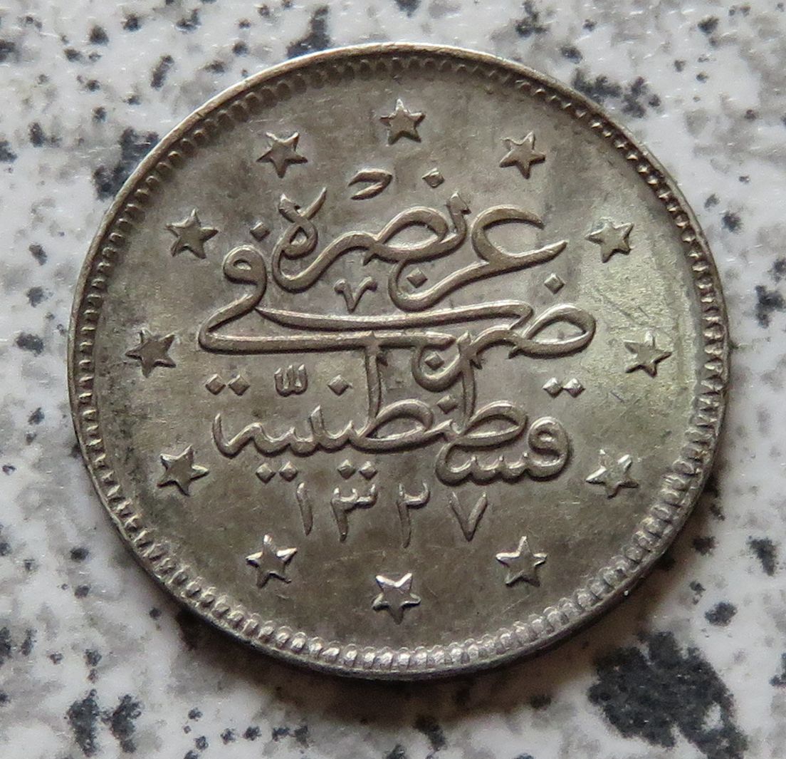  Türkei 2 Kurush AH1327/3 / Türkei 2 Kurush 1911   