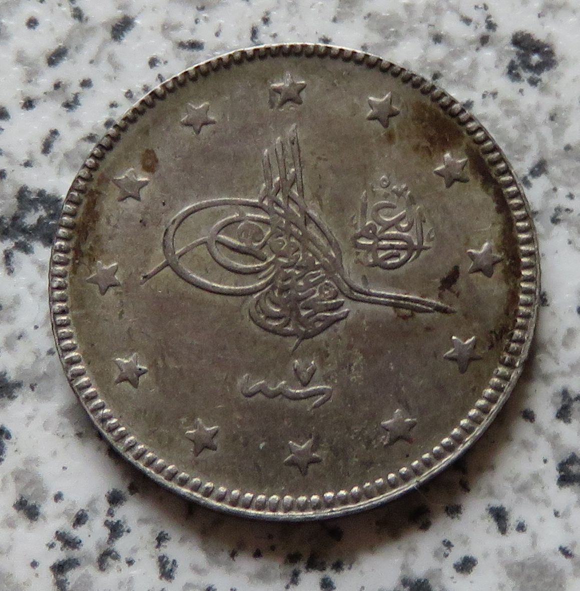  Türkei 2 Kurush AH1327/7 / Türkei 2 Kurush 1915, selten   