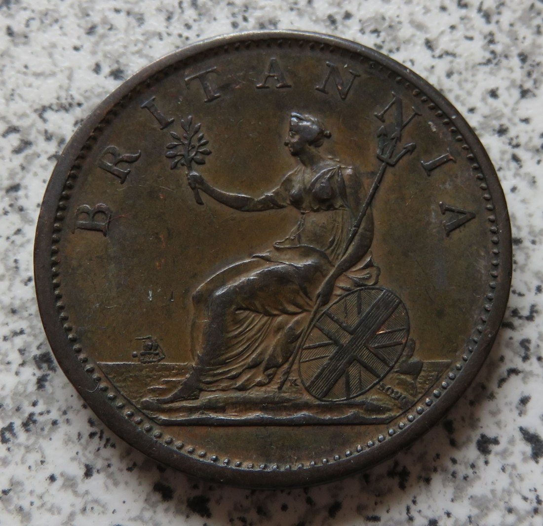  Großbritannien One Penny 1807 / Großbritannien 1 Penny 1807, besser   
