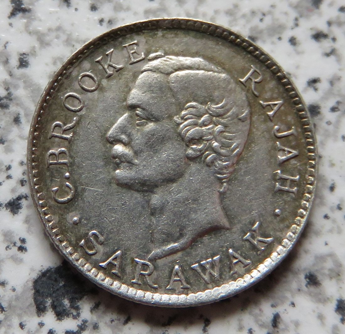  Sarawak 5 Cents 1911 H, selten/sehr selten   